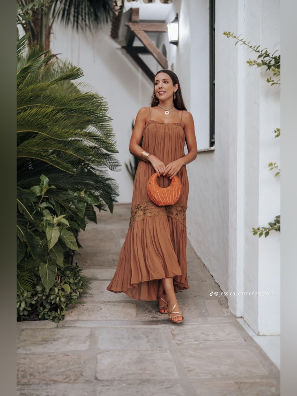 Zara  Wrinkled Embroidered Dress - Picture 4 of 15